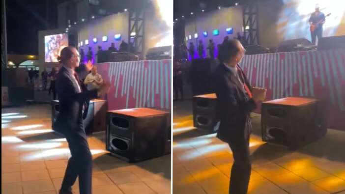 Erdal Beşikçioğlu Melek Mosso konserinde dans etti