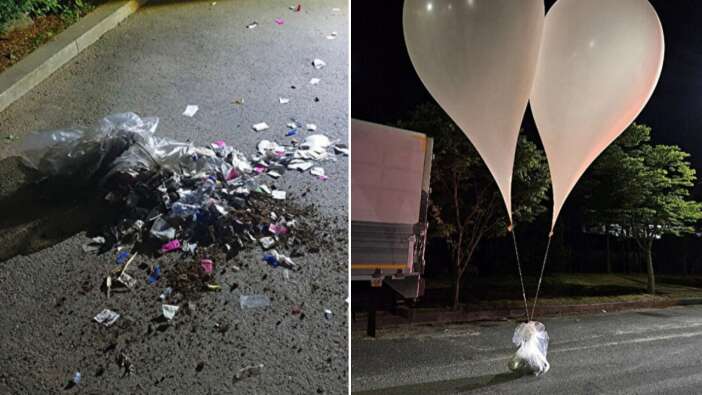 Kuzey Kore, Güney Kore'ye içi dışkı dolu balonlar gönderdi!