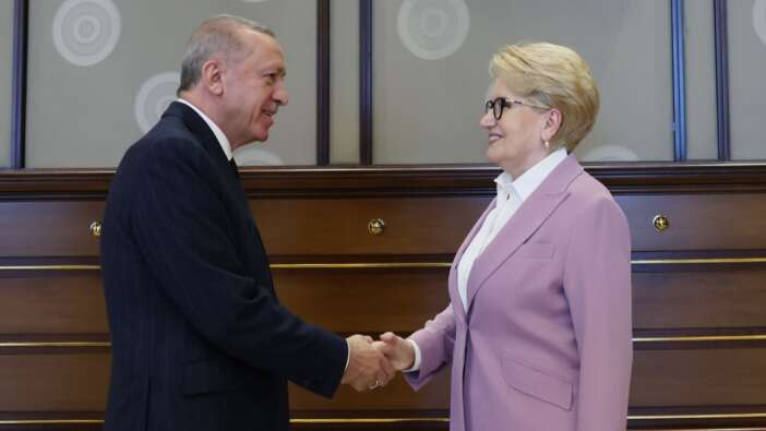Cumhurbaşkanı Erdoğan-Akşener görüşmesi başladı