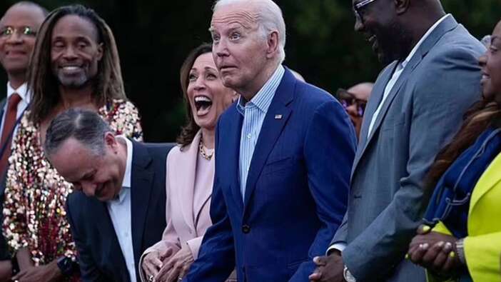 Joe Biden bu sefer de herkes dans ederken dondu kaldı!