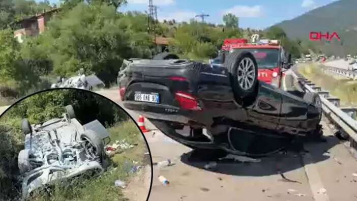 Karabük'te kontrolden çıkan otomobil öndeki araca çarptı: 1 ölü 5 yaralı