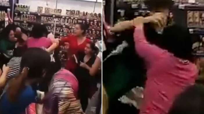 Kozmetik mağazası indirim yaptı, müşteriler yine birbirine girdi!