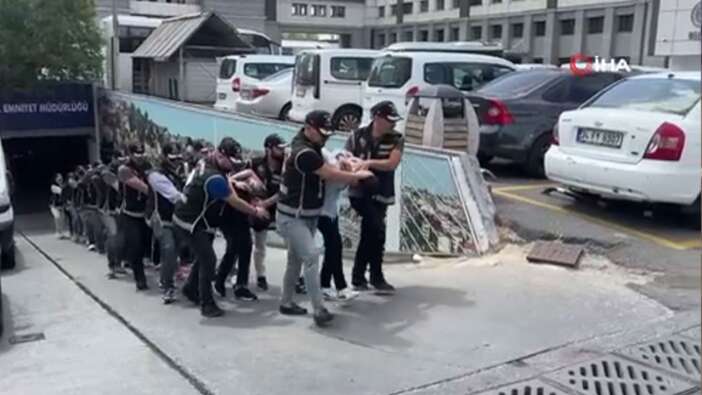 İstanbul'da çete operasyonunda yakalanan 15 zanlıdan 5’i tutuklandı