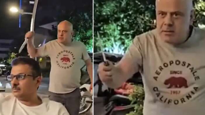 Alkollü saldırgan Arap iş insanlarını bıçakla tehdit etti! Sarıyer'de sıcak dakikalar...