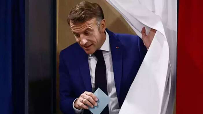 Macron'dan seçim sonuçlarıyla ilgili açıklama! 'Tek bir oy bile verilmemeli'