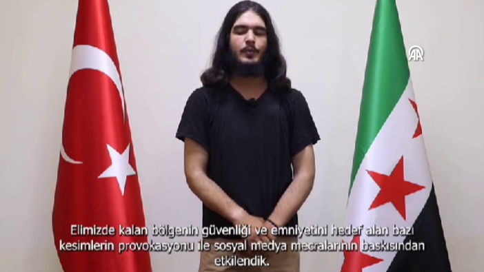 Özür diledi, bayrağı öptü! Suriye'nin kuzeyinde Türk bayrağına yönelik provokasyonda bulunanlar yakalandı