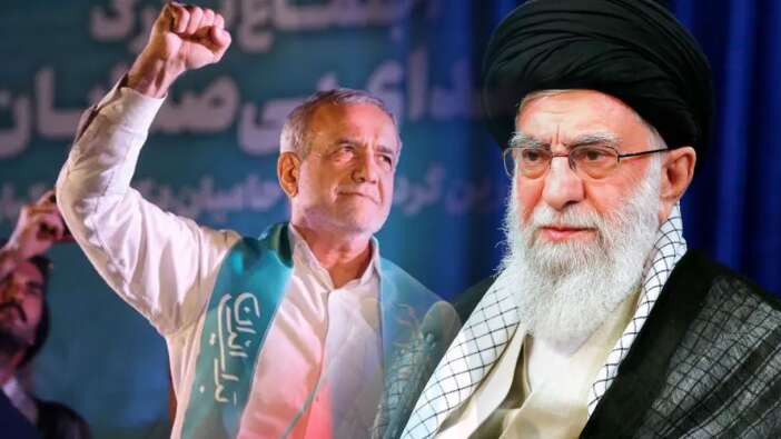 Hamaney'den Cumhurbaşkanı seçilen Pezeşkiyan'a tebrik mesajı