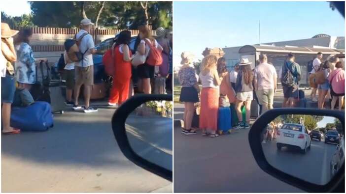 Ayvalık'tan Midilli'ye gidiş kuyruğu! Uzunluğu fotoğraflara sığmadı!