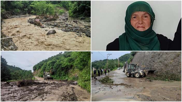 Ordu'yu sel vurdu! 1 kişi öldü, Ünye-İkizce kara yolu heyelan nedeniyle kapandı! İşte bölgeden drone görüntüleri