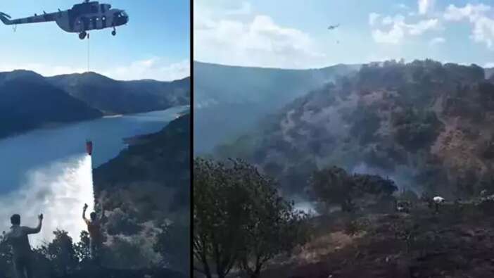 Ankara'da ormanlık arazide çıkan yangın kontrol altında