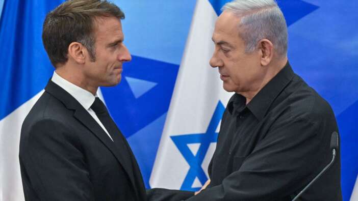 Macron ile Netanyahu arasında gergin görüşme! 'Kabul edilemez'