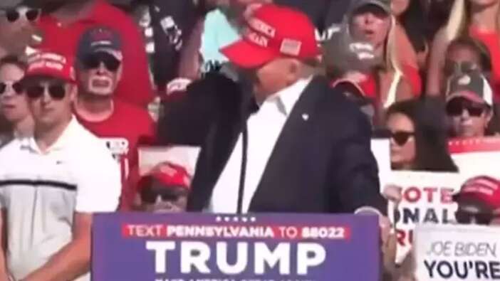 Trump'a suikast girişimi! Mitingde konuşma yaptığı sırada ateş açıldı