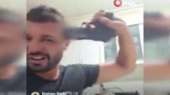 Kaza 'geliyorum' dedi! Canlı yayında silahla kendini vurdu!