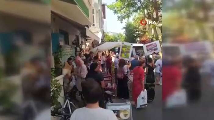 Büyükada’da "Azmanbüsler" davul zurna eşliğinde protesto edildi