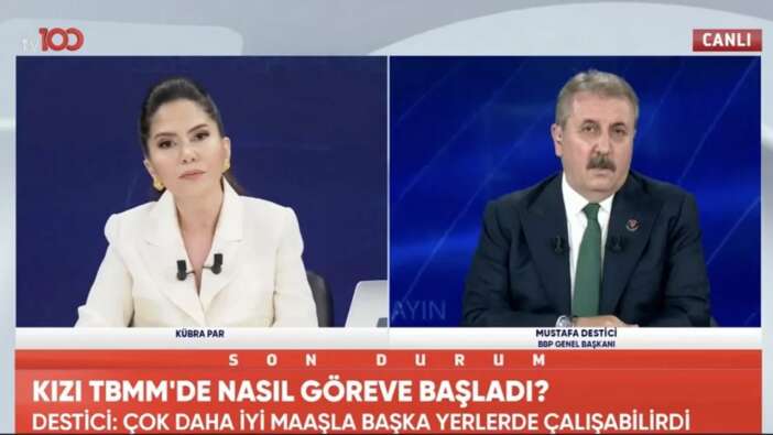 Canlı yayında gergin anlar! Kübra Par, Mustafa Destici'ye en zor soruyu sordu