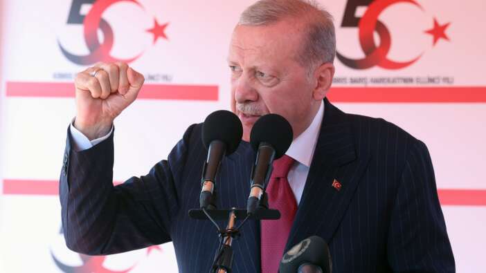 Cumhurbaşkanı Erdoğan'dan Kıbrıs'ta Yunan Savunma Bakanı'na tepki: Akla ziyan açıklama yaptı