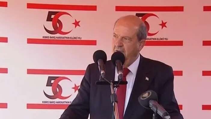 KKTC Cumhurbaşkanı Ersin Tatar'dan Kıbrıs Barış Harekatı'nın 50. yılında Batı'ya soykırım tepkisi! ''Gazze'ye yapılan saldırılara seyirci kalıyorlar''
