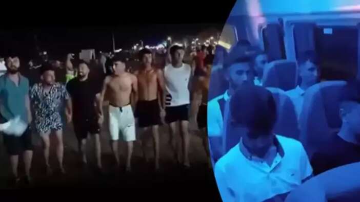 Terör halayı geçen gruba polis minibüsünde 'Ölürüm Türkiyem' şarkısı dinletildi