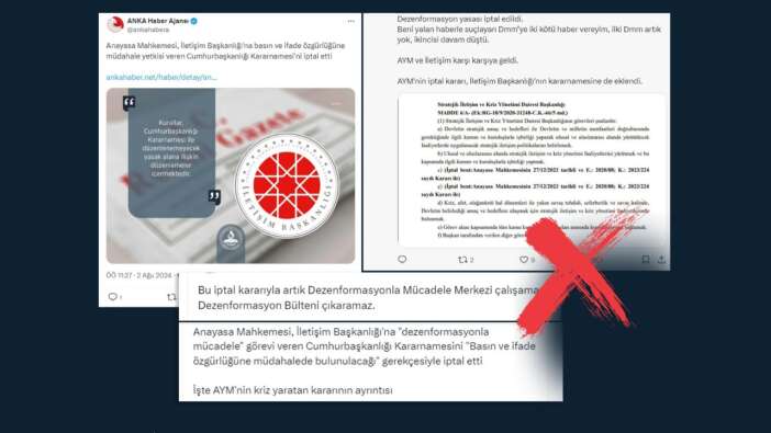 Dezenformasyonla Mücadele Merkezi'nden AYM açıklaması! 'Çalışmalara devam edilemez' iddiası yalanlandı...