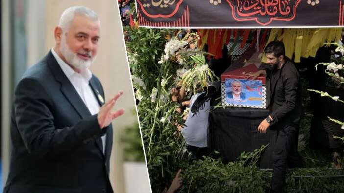 Haniye için Katar’da cenaze töreni... Türkiye'den Hakan Fidan ve İbrahim Kalın da katıldı
