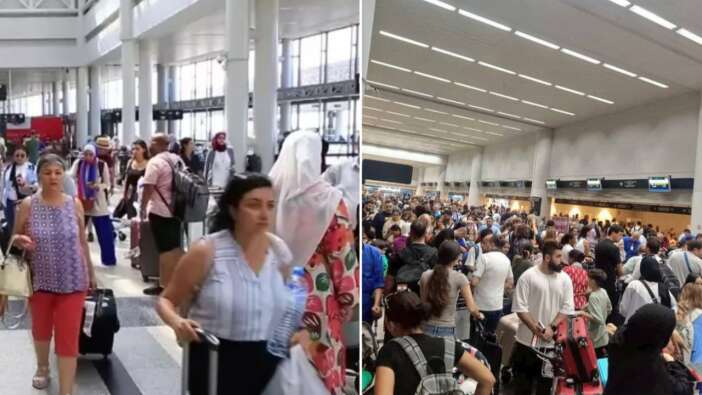 'Lübnan'ı terk edin' talimatı sonrası Beyrut Havaalanı'nda yoğunluk! Uçuşlar iptal edildi...