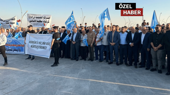 Kerkük’te gösteriler başladı! “Kerkük Türk'tür ve Türk kalacaktır!”