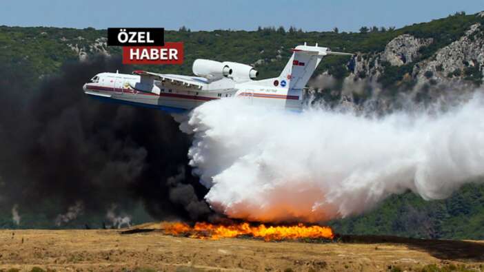 Sağol can Azerbaycan... Aliyev yangın ve müdahale için BE-2004C amfibi uçağı yolladı
