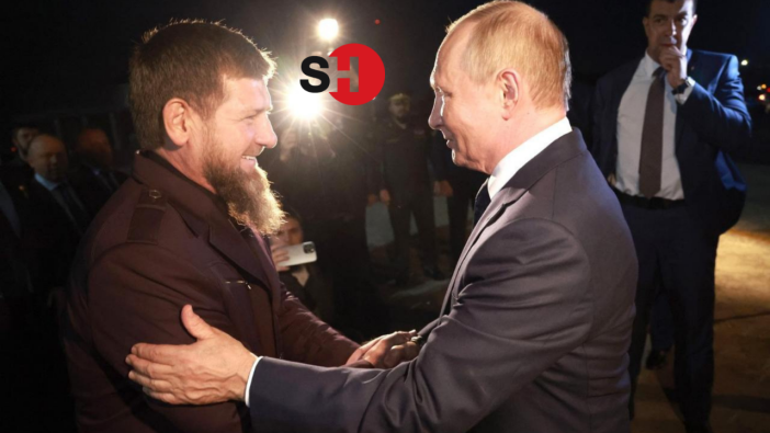 Putin 13 yıl sonra Çeçenistan'a gitti! Tevhid bayraklarıyla karşılandı