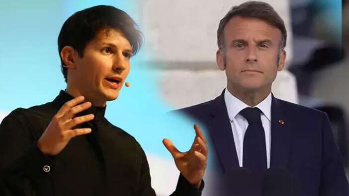 Macron'dan Rusya'ya mesaj! Fransa'da yakalanan Telegram CEO'su hakkında açıklama!