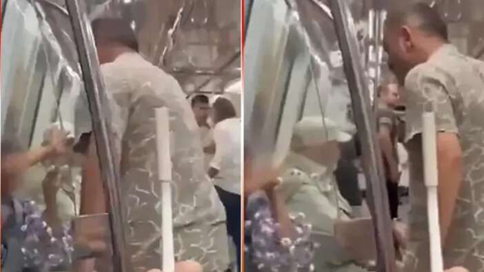 Metroda çocuğa şiddet uygulayan saldırgan gözaltına alındı