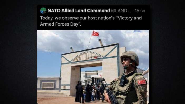 NATO'dan garip 30 Ağustos kutlaması! Tepkiler sonrası paylaşım silindi...