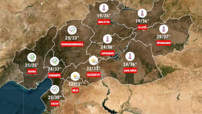 1 Eylül 2024 Pazar deprem bölgesi hava durumu! İşte 11 ilde beklenen sıcaklıklar...