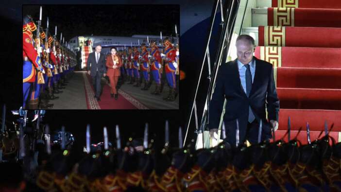 Rusya Lideri Putin tutuklama emrine rağmen Moğolistan'da devlet töreniyle karşılandı