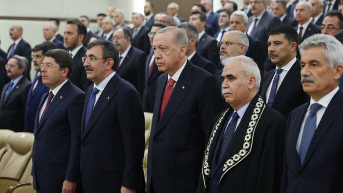 Cumhurbaşkanı Erdoğan AYM üyeliğine seçilen Metin Kıratlı'nın yemin törenine katıldı