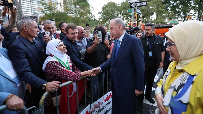 Cumhurbaşkanı Recep Tayyip Erdoğan'ın New York'taki ilk durağı Türkevi oldu