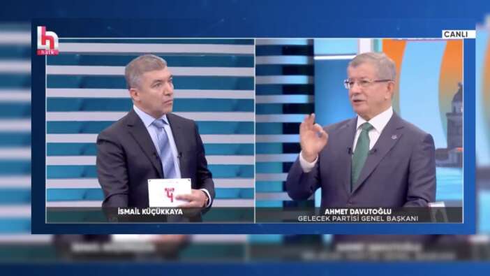 Halk TV'de Ahmet Davutoğlu'ndan Cumhurbaşkanı Erdoğan'a övgüler: Gurur duydum...