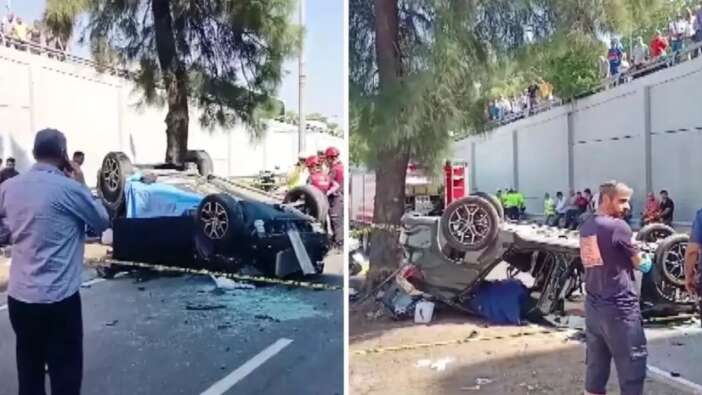 İzmir Konak'ta feci kaza: Otomobil alt geçide düştü! Çok sayıda ölü ve yaralı var...