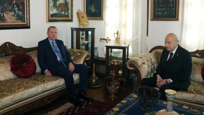 Cumhurbaşkanı Erdoğan ile MHP Lideri Bahçeli'den ikili görüşme