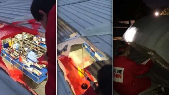 İngiltere'de İsrail'e askeri malzeme satan şirkete kırmızı boyalı protesto! Üretim durduruldu...