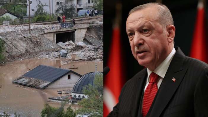 Bosna-Hersek'te sel felaketi! Erdoğan: Yardımlarımızı bölgeye ulaştırıyoruz