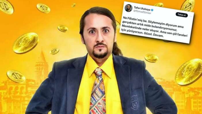 Oyuncu Taha Ulukaya Filistinlilere çöl fareleri dedi! Tepki çeken paylaşımı cezasız kalmadı: Salon tahsisi iptal edildi...