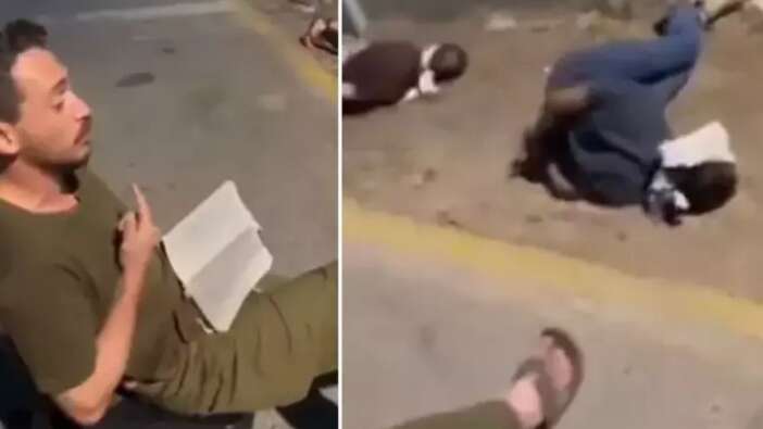 Sosyal medyada gündem oldu! İsrail askerinin Filistinlilere yaptığı aşağılama kameraya yansıdı
