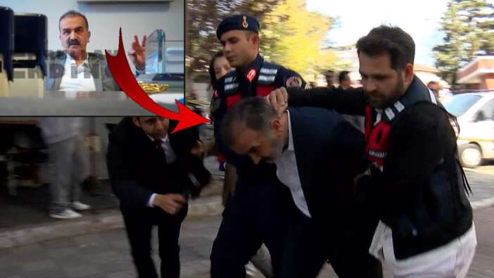 Savcıyı makamında tehdit eden "doktor" adliyeye ters kelepçe getirildi