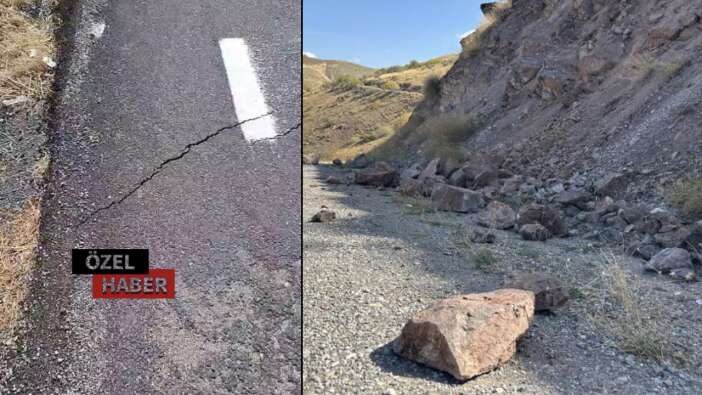 Malatya'da yer yarıldı! 5,9'luk deprem Kale’de asfaltı çatlattı, yollar kapandı