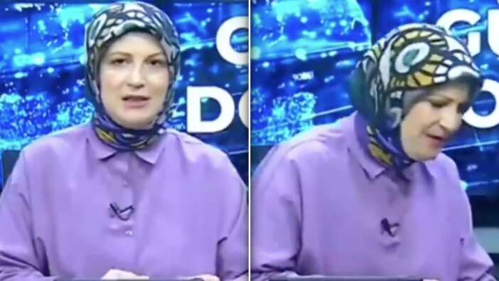 Malatya'daki 5.9'luk depreme canlı yayında yakalandı! Korkuyla masanın altına sığındı...