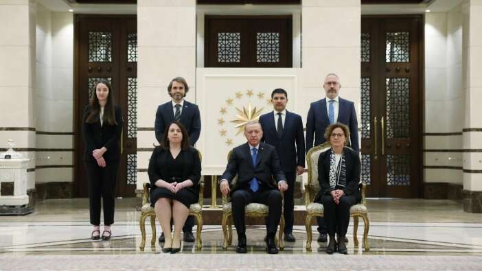 Cumhurbaşkanı Erdoğan dört büyükelçinin güven mektuplarını kabul etti