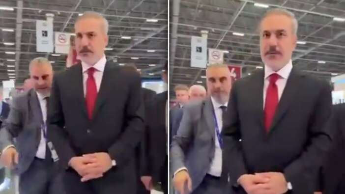 Provokatörler SAHA EXPO'yu hedef almak istedi! Hakan Fidan'a tepki çeken soru...
