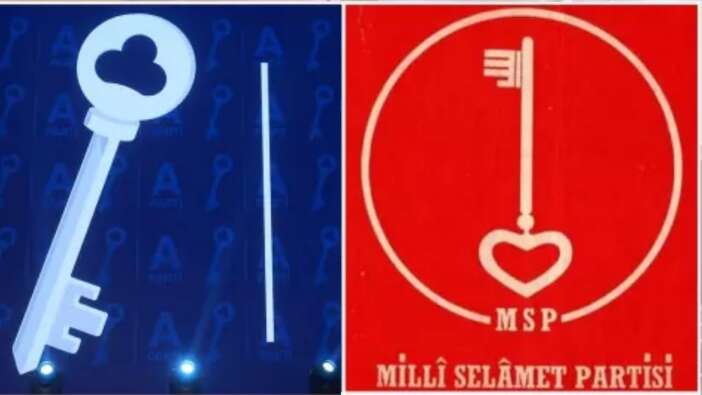 Anahtar Parti logosu Erbakan'ın MSP'si ile neredeyse aynı!