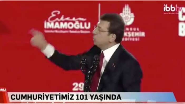 Ekrem İmamoğlu Yenikapı'da kendini cumhurbaşkanı adayı ilan etti