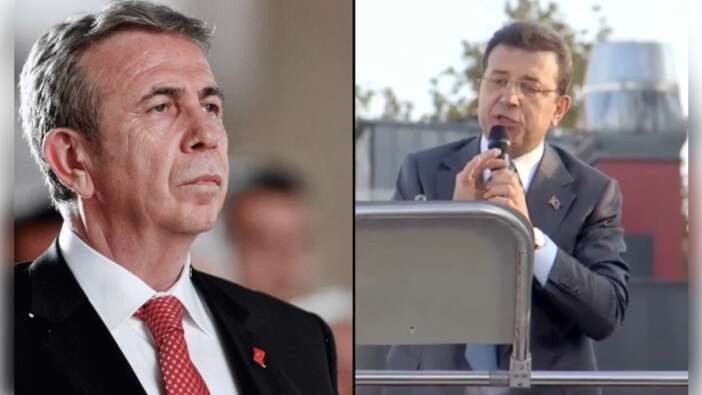 Mansur Yavaş kayıp, kağıttan okuyan İmamoğlu satır atlamama derdinde